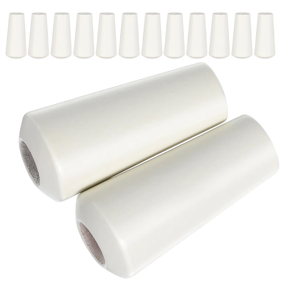 

20 Pcs Wooden Blind Cord Pulls Knobs Pendant Tassels for Curtains Blinds White Hanging Decor Accessories Wood Material