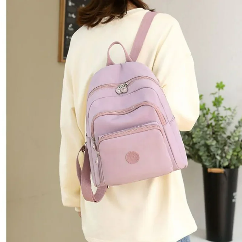 

2024 New Nylon Oxford Cloth Backpack Women All-Match Canvas Package Mummy Bag Travel Casual Fashion Backpack Student Schoolbag