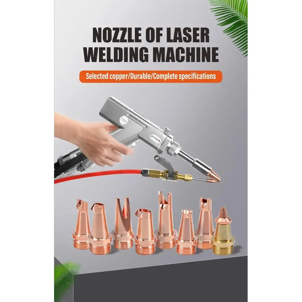 Copper Laser Welding Nozzle Set 8 Types Precision Tip Kit Durable Heat Dissipation Various Applications Automotive Electronics