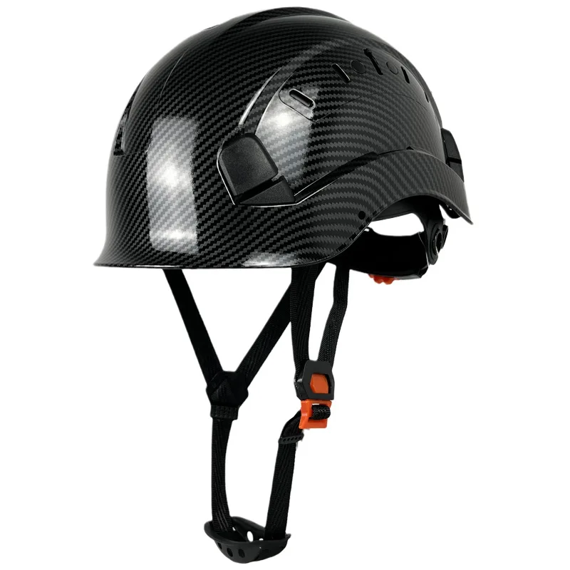 

Carbon Fiber Pattern Safety Helmet For Engineer Ansi Construction Hard Hat High Quality ABS Protective Work Cap Men Industrial