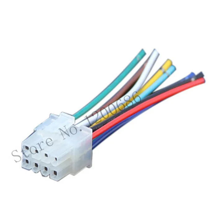 

18AWG 60CM 5557-08R 5557 8PIN Mini-Fit Jr. Receptacle Housing 2x4pin 39012080 8 pin Molex 4.2 2*4pin 8p wire harness