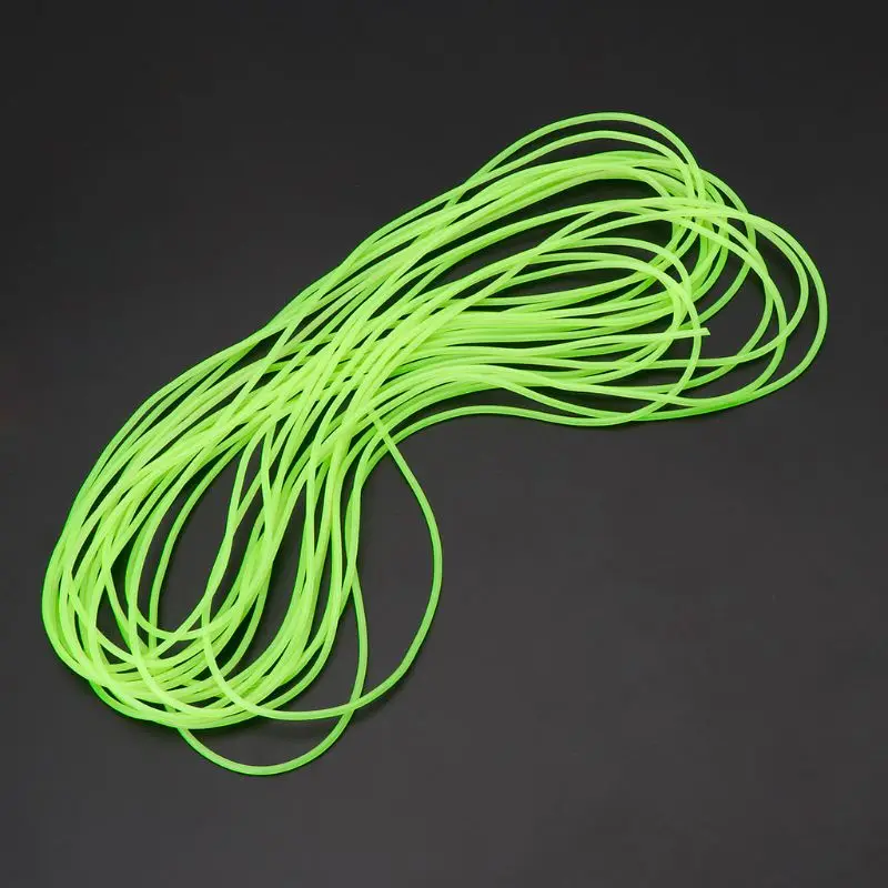 1/5/10m Fishing Night Luminous Tube Green Soft Silicone Fishing Sleeves Fishing Rig Hook Line Glow Pipe Light Tackle Accessories