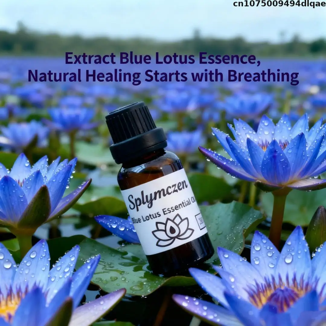 100% Pure & Undiluted Natural Blue Lotus Oil2ml /20ml/100ml For Diffuser Aromatherapy Skin & Candle Making Household Fragrance