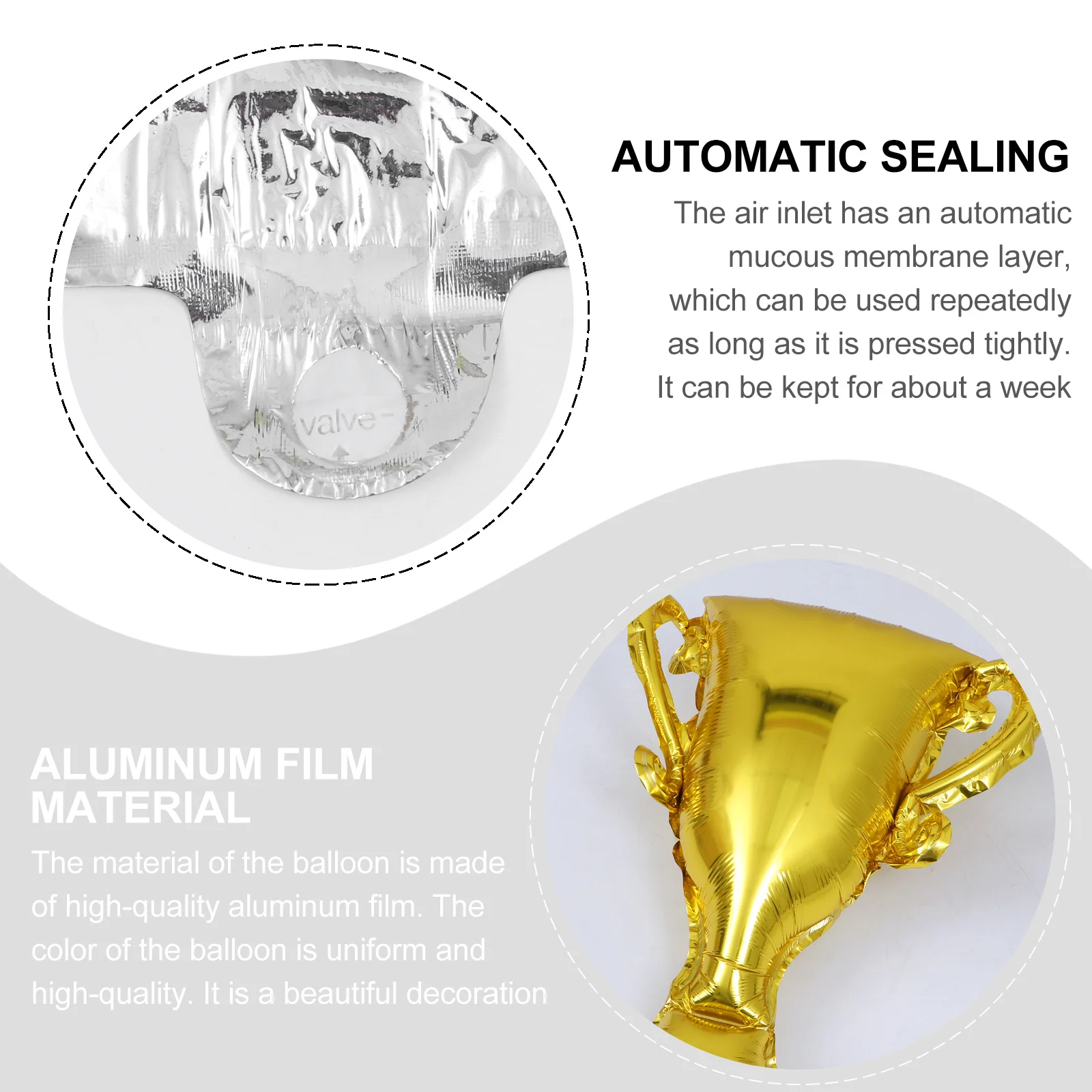 

10Pcs Graduation Trophy Balloons Aluminum Film Party Decoration Reusable for Graduation Birthday Festival Celebration Party