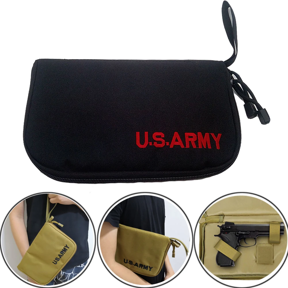 Sarung Pistol taktis Universal, sarung Pistol Universal genggam portabel, casing pelindung berburu Aksesori senjata Molle