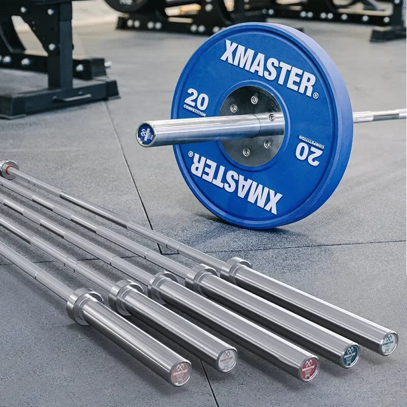 Bench Press Squat Household Electroplating Pole Deadlift Gym Weightlifting Straight Pole Women's Men's Dumbbell Pole