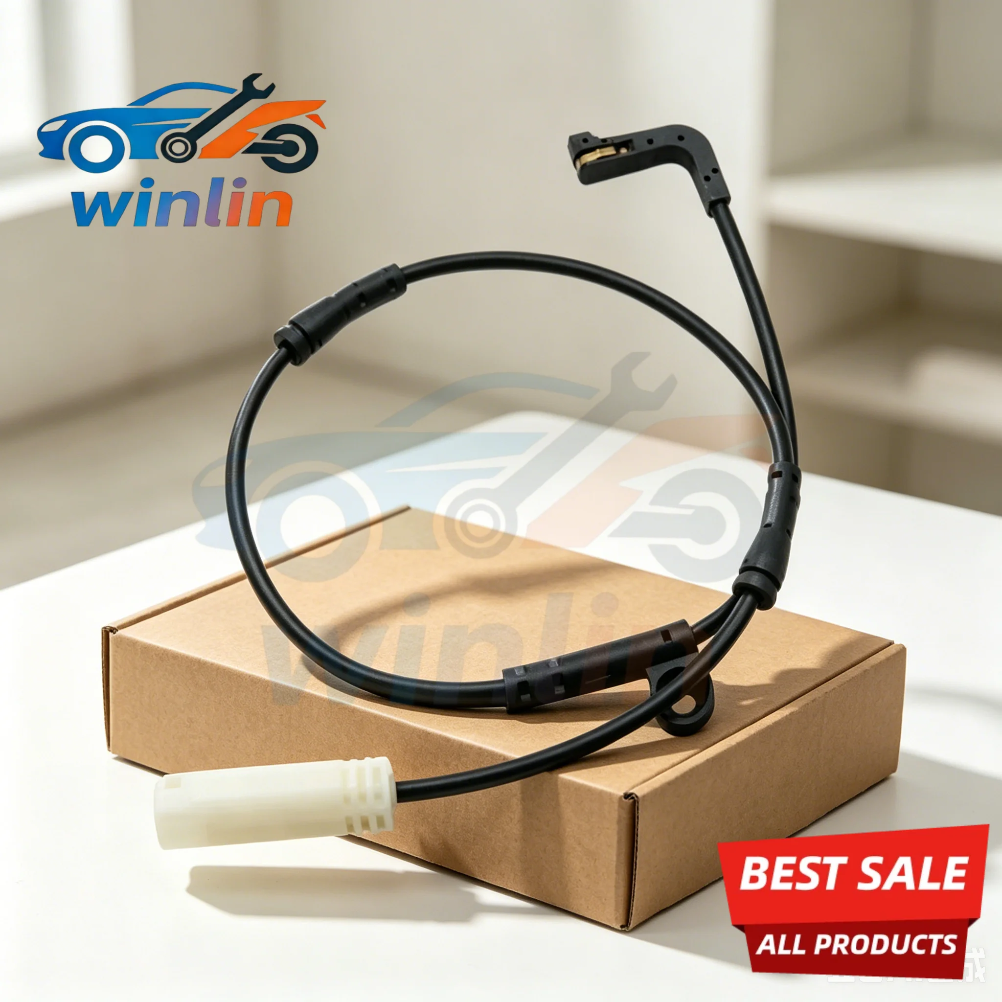 34356789492 Front Rear Brake Pad Wear Indicator Sensor For BMW 5 Series E60 E61 E63 E64 520d 530d