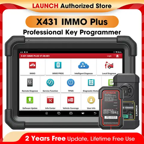 LAUNCH X431 IMMO Plus 자동차 고정 장치 키 프로그래머 프로그래밍 도구, 자동차 진단 스캐너, 자동 스캐너, 무료 배송