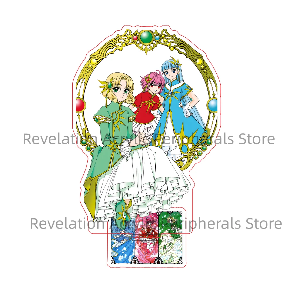 Hot 15cm Anime Magic Knight Rayearth Acrylic Stand Figure Desktop Decoration Collectible Ornament Model Gift Keychain