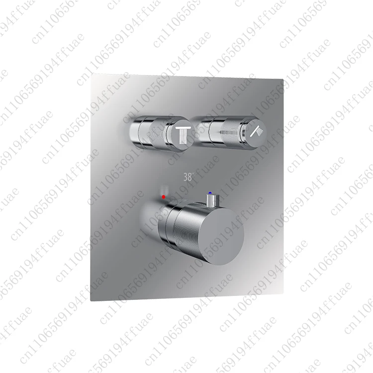 Shower Control Valve Hotel and Home Style Botton Control Multi-Function Brass Fitting Built-in Two-Function