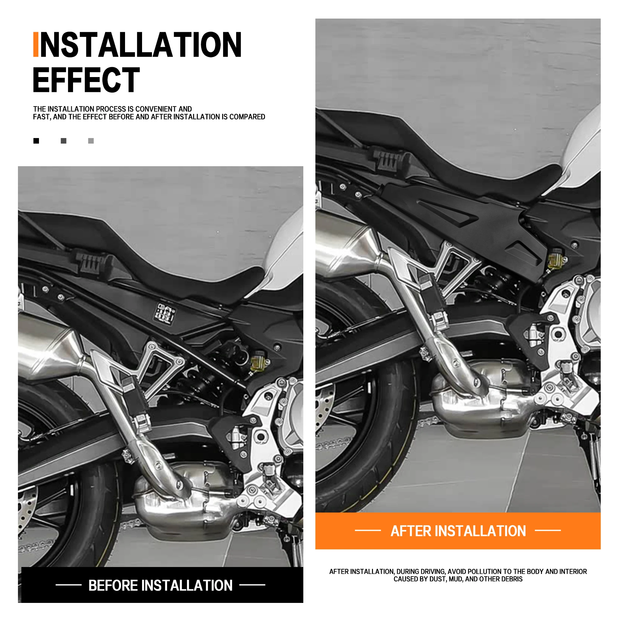

For BMW F750GS F850GS F 850 GS ADVENTURE Motorcycle F850GS Frame Infill Side Panel Set Guard Protector Fairing Cowl Cover