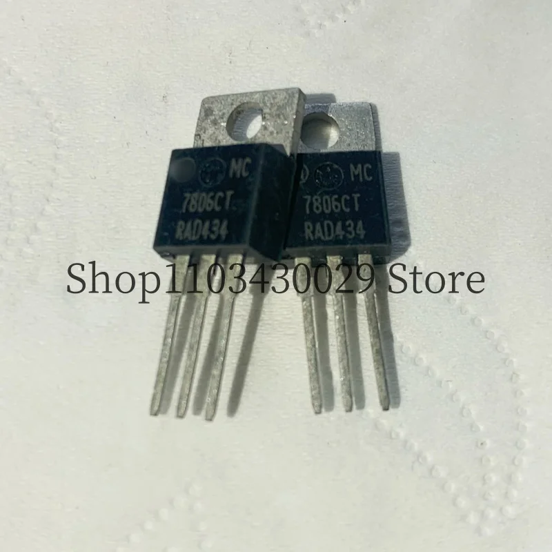 10Pcs New Original MC7806CT 7806CT 7806 TO-220 1.5A 6V Three-terminal Voltage Regulator