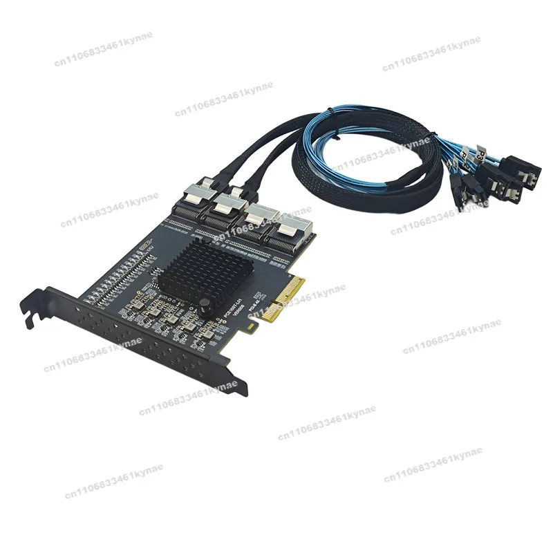 Suitable for PCI-E To 4-port SFF-8087 Can Be Converted To 16-port SATA3.0 6G Expansion Card