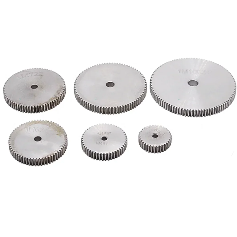 1 Module Straight Spur Gear 1M 12/13/14/15/16/17/18/19/20/21/22/23/24/25/26/27-35 Teeth Blank Hole Steel Gear DIY Parts