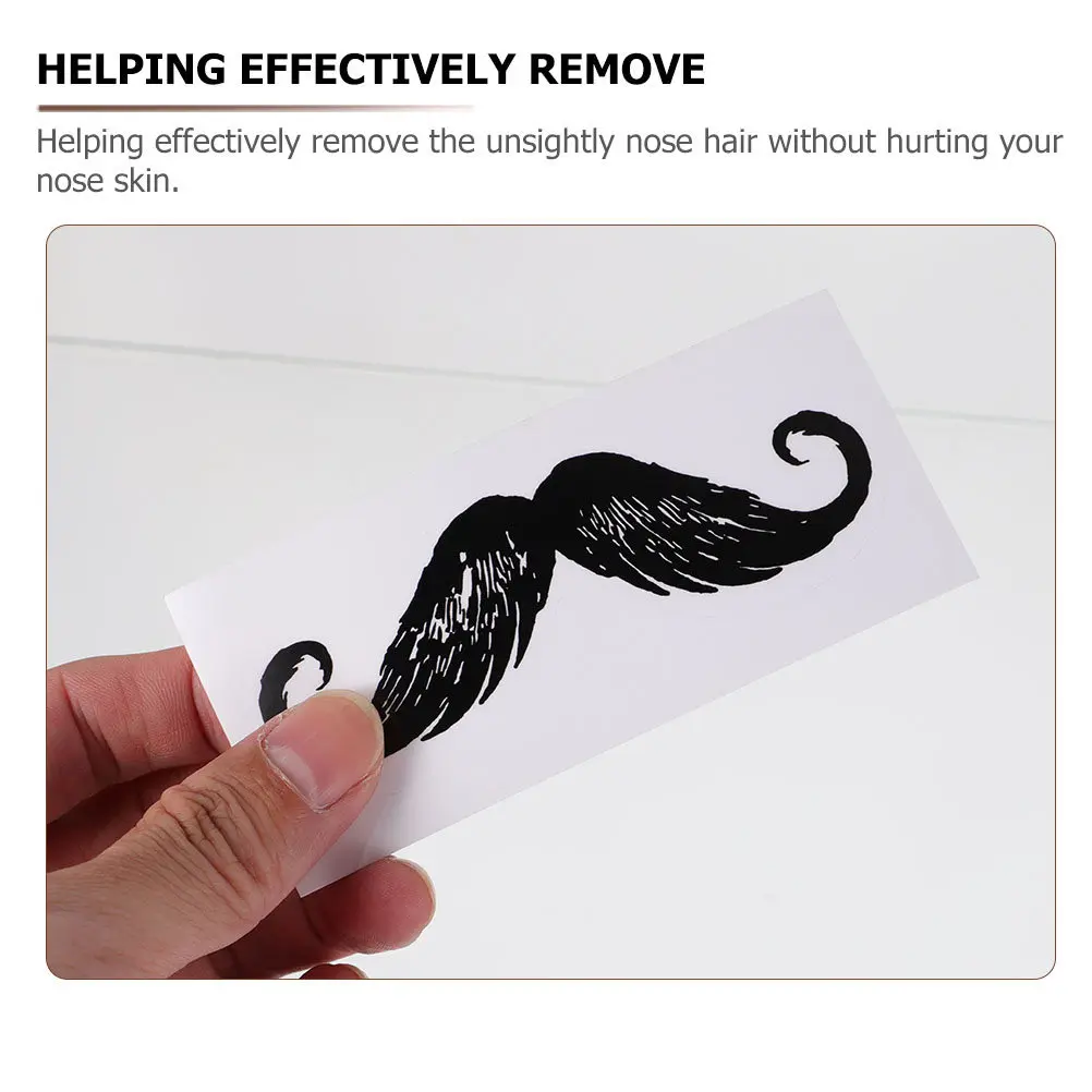 16pcs Nose Hair Wax Sticker Remover Beard Protective Supplies Effective Depilation Tool Safe Materials Self Adhesive Clean