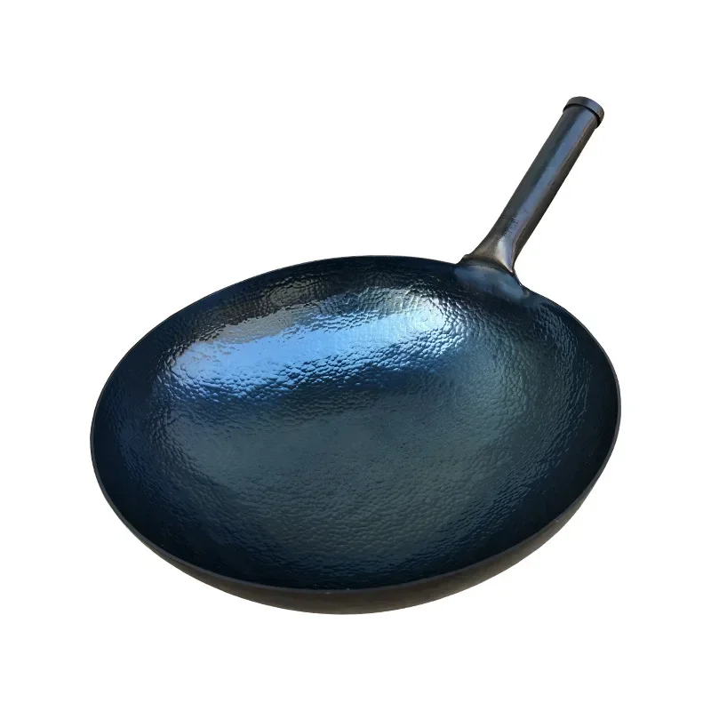 Imagem -02 - Handmade Antiaderente Ferro Pan sem Revestimento Geral Zhangqiu Ferro Wok Saúde Wok Fogão a Gás Fogão de Indução 36cm Alto Grau