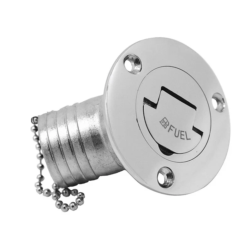 1Piece 45 Degree Stainless Steel 316 Deck Filler Cap GAS DIESEL FUEL WASTE WATER 38mm 50mm Marine Boat Yacht Hardware
