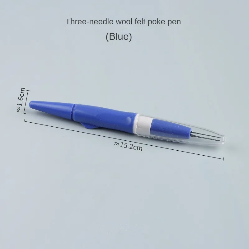 3 Headed Felt Needle Set Wool Craft Quick Plastic With Handle Poke Pen Multi-Stick Felting Needles DIY Sewing Accessories Tools