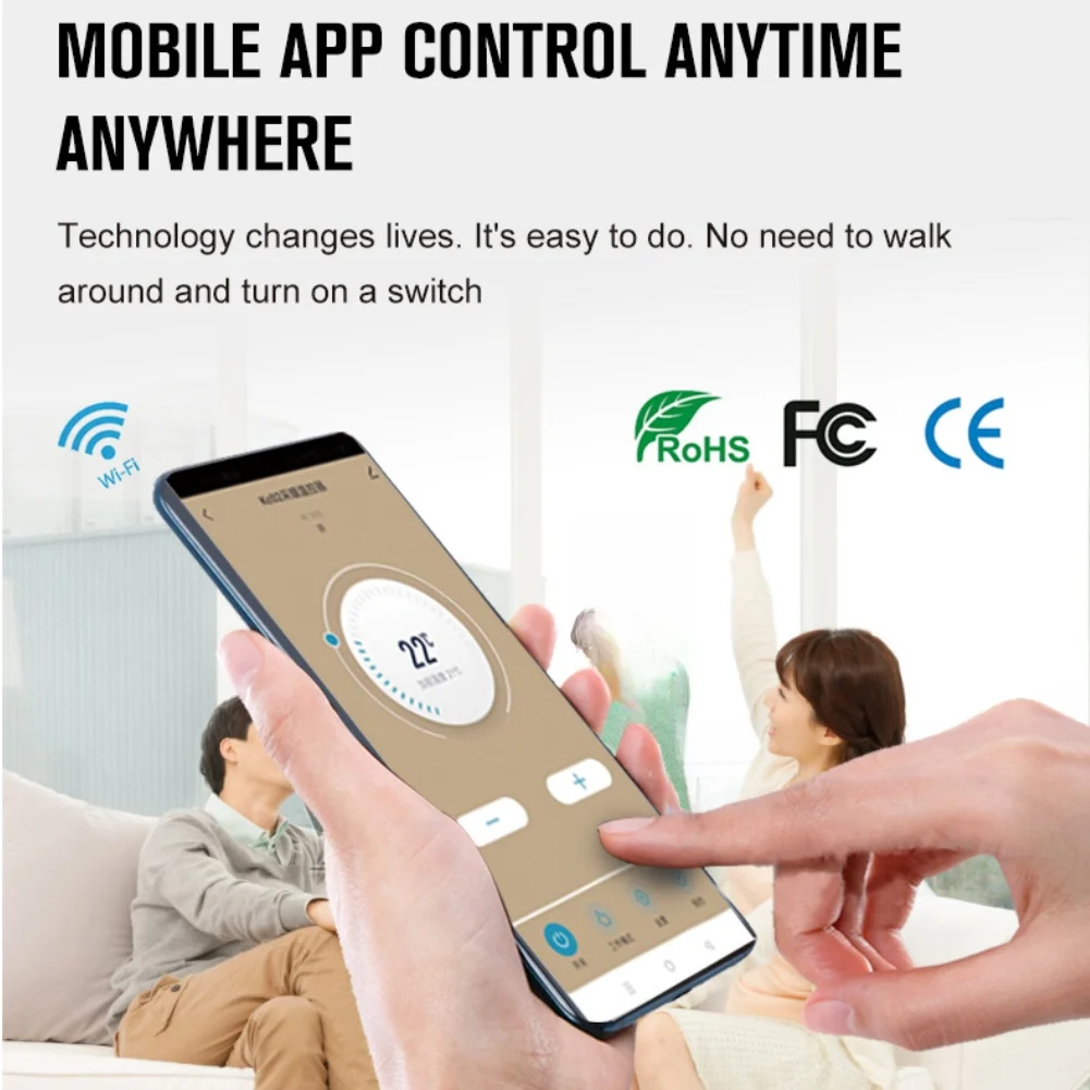 1PCS Smart WiFi Underfloor Heating Thermostat With LCD Screen & Child Lock Safety Temperature Controller Smart Thermoregulator