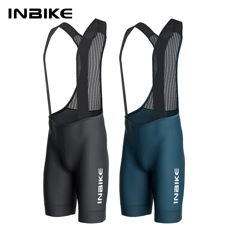 

INBIKE Summer Men Breathable Cycling Bib Shorts Padded Professional Road Bike Mountain Bicycle Cycling Clothing with Side Pocket