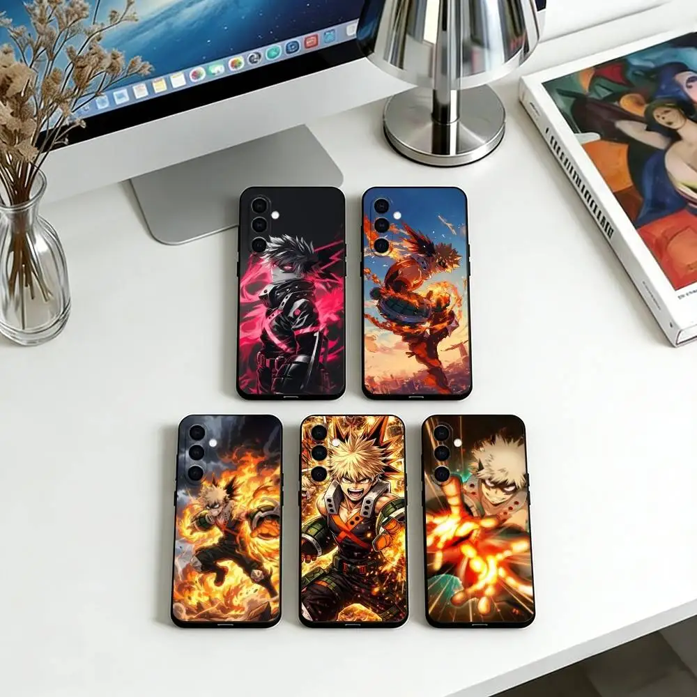

Katsuki Bakugo Phone Case Soft black For Samsung Galaxy A73,A72,A71,A70,A53,A52,A51