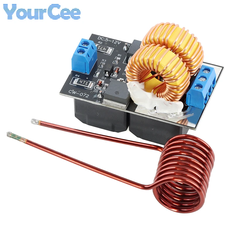 Mini ZVS DC 5-12V Low Voltage Induction Heating Power Supply Module Induction Heating board for induction Heating with Coil