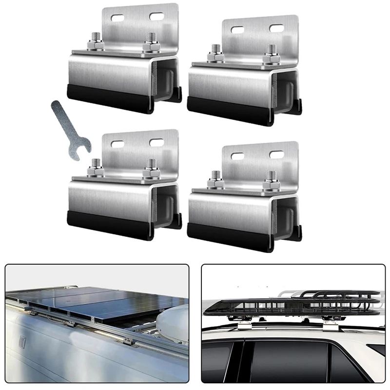 

4 шт. комплект крепления багажника на крышу фургона с одним отверстием/двойным отверстием, кронштейны с гаечным ключом для PROMASTER, для боксера, DUCATO и JUMPER
