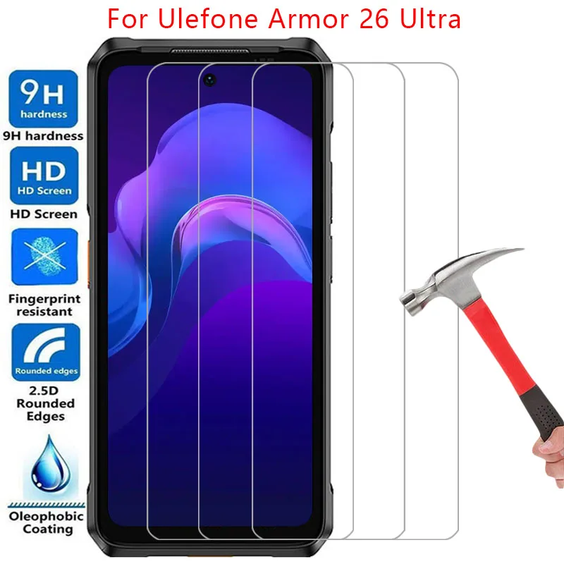 screen protector for ulefone armor 26 ultra protective tempered glass on armor26 26ultra armor26ultra 5g phone film glas 9h