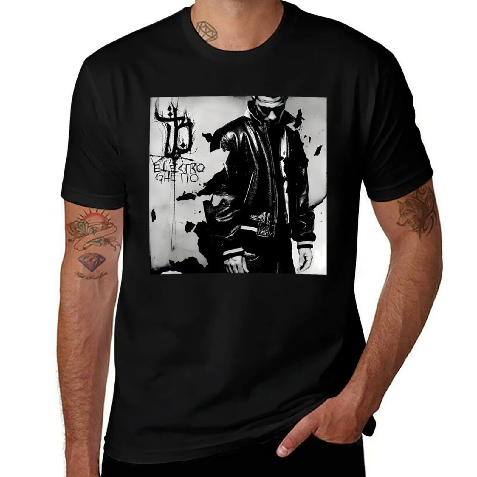 

Bushido - Electro Ghetto Album 2004 T-Shirt man t shirts for men casual anime tshirt