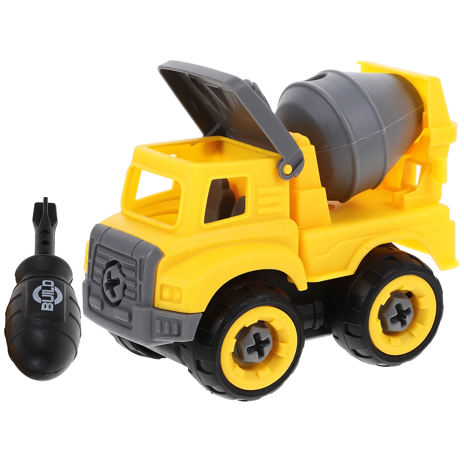 Collection Toy Engineering Trucks for Kids Cement Mixer Large Vehicle Educational