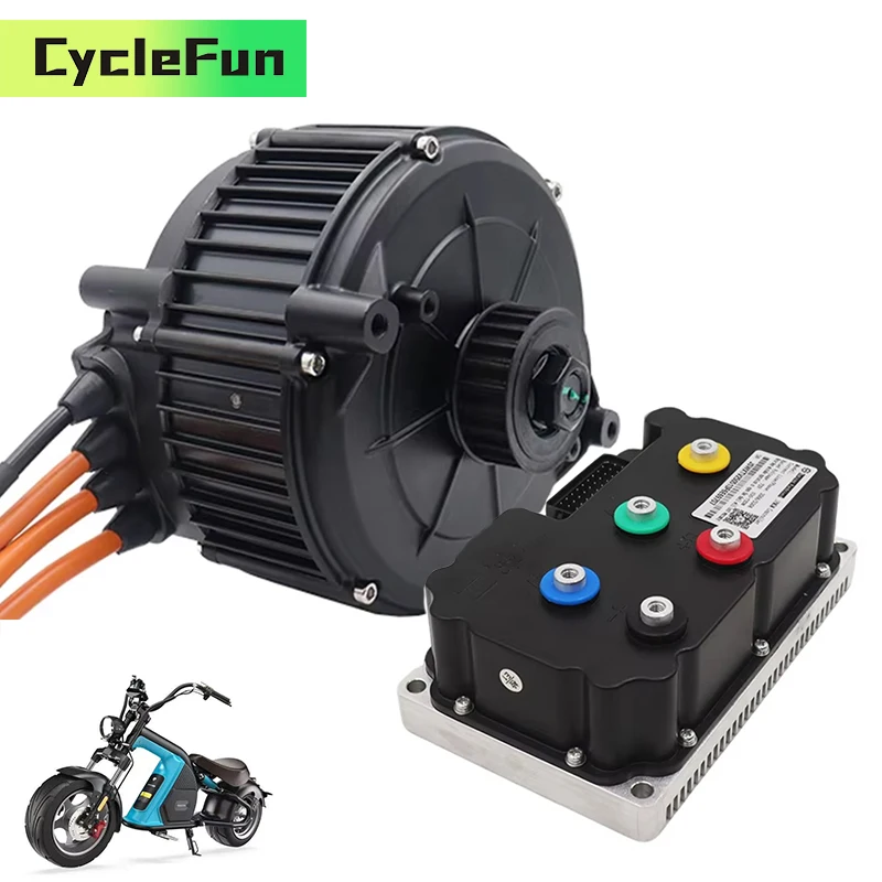 

5KW QS165 Peak Mid-Drive Motor 10KW 6500RPM With ND72530 Fardriver Controller For Sur-ron Light Bee Electric Scooter Motorcycle