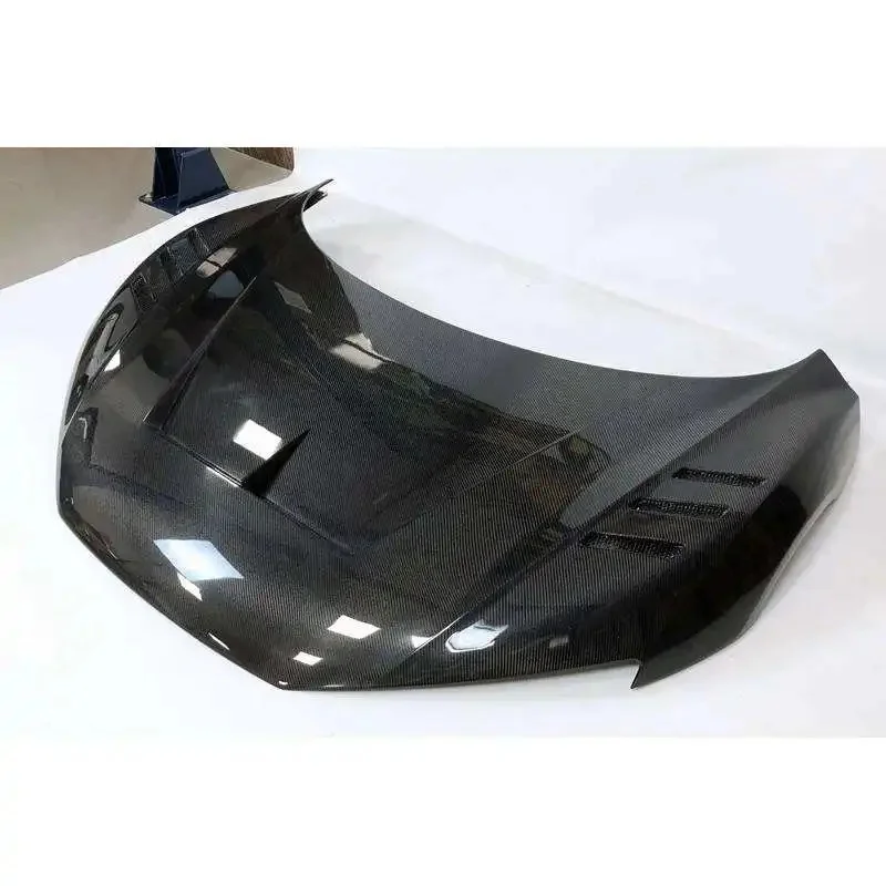 Real Carbon Fiber Front Hood Direct Fit Durable Lightweight Easy Installation Professional Upgrade Tested