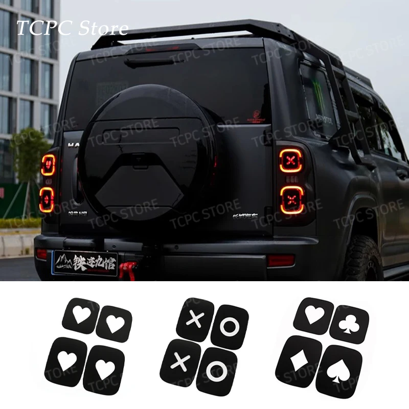 

Car-Styling Stickers Taillight Brake Lights Lamp Protector Covers Decorative Stickers For Great Wall GWM Haval H9 24-25 2nd Gen