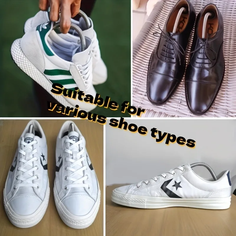 1 Paar verstellbare Schuhspanner aus Kunststoff für Damen und Herren, verhindern Verformung, Falten und sorgen für die Formhaltung der Schuhe, schwarz – Detail 3