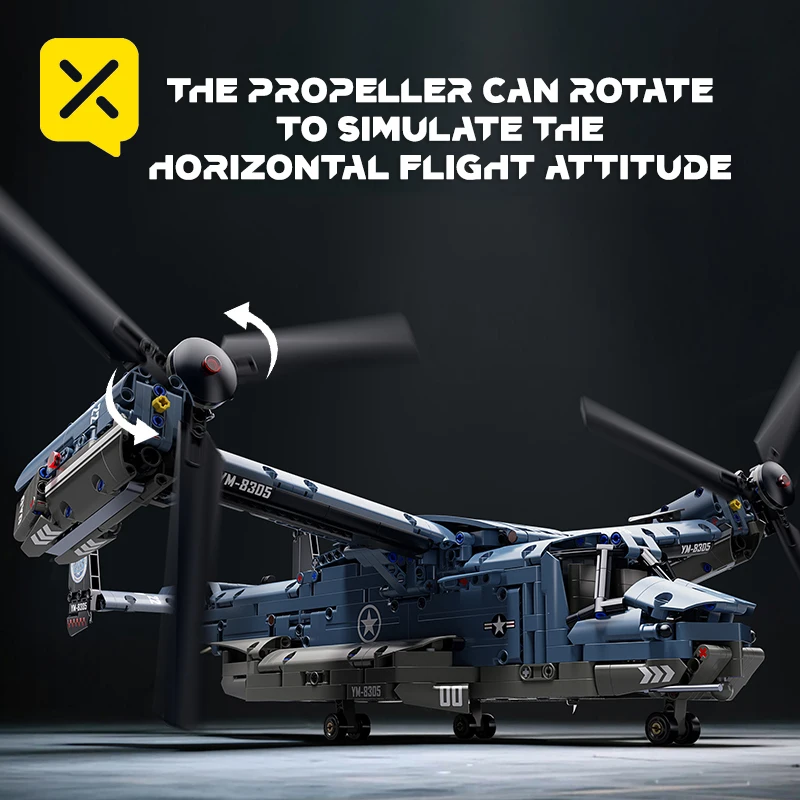 TOYLINX ปริศนาปลาอีเกิลเครื่องบินรบเจ็ทอิฐ 1486PCS บล็อกตัวต่อของเล่นของขวัญวันเกิดคริสต์มาสของขวัญเด็ก