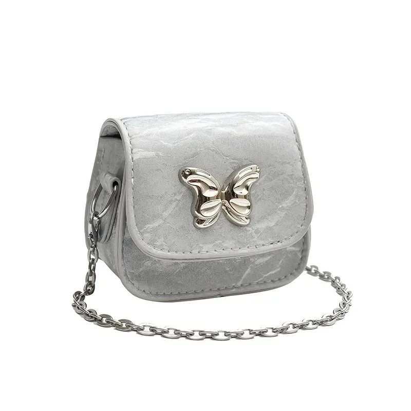 

Premium Small Bag Women's Summer 2024 New Mini Lipstick Oblique Span Bag Popular Butterfly Chain Shoulder Bag