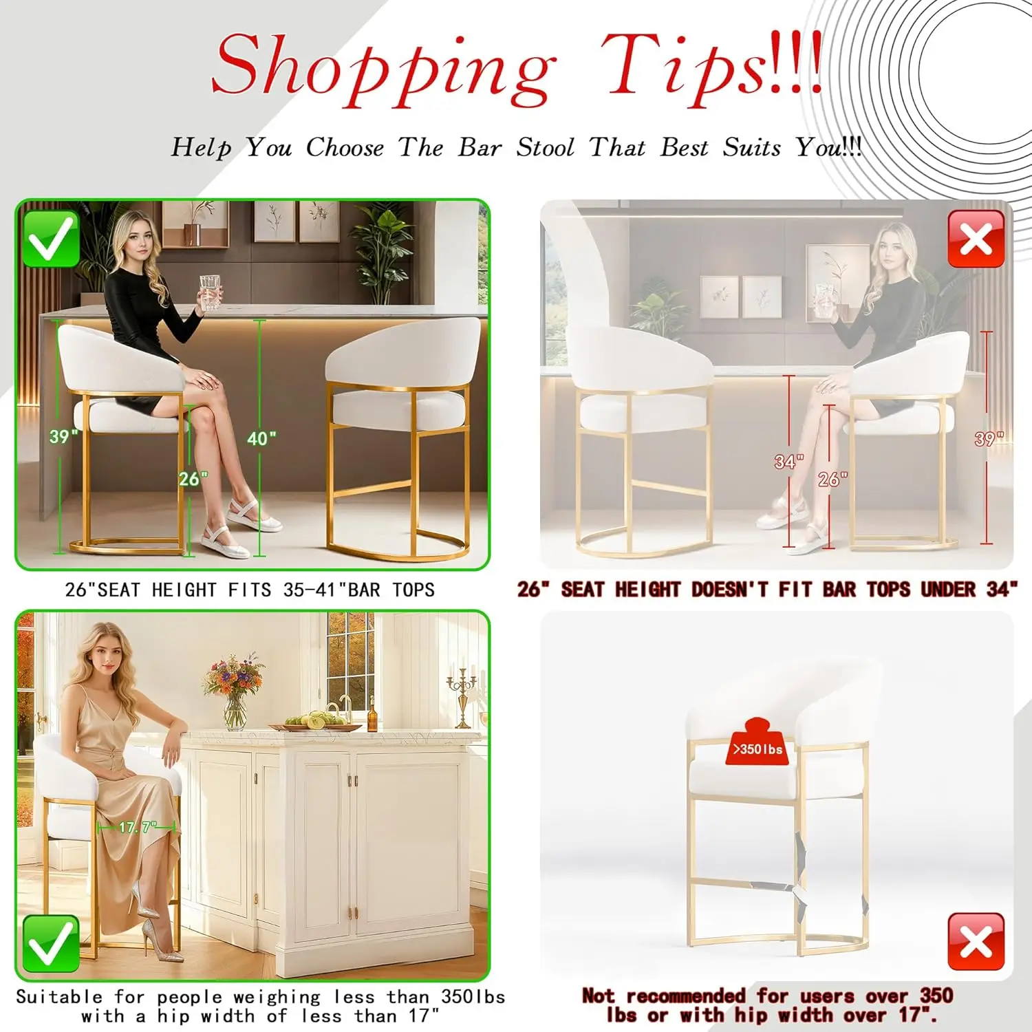 Modern Counter Height Bar Stools,Bar Stools Set Of 3,Velvet Fabric Upholstered Barrel Barstools With Backs,26", Customized