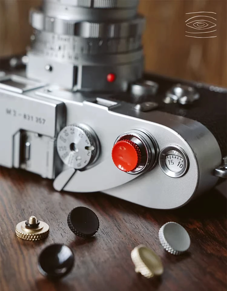 Metall-Kamera-Auslöseknopf, kompatibel mit Fujifilm XT30II XT10 20 XT4 XT3 2 XPRO2 1 Leica M9 RX1RII DFM Gewindespulenauslöser – Detail 1