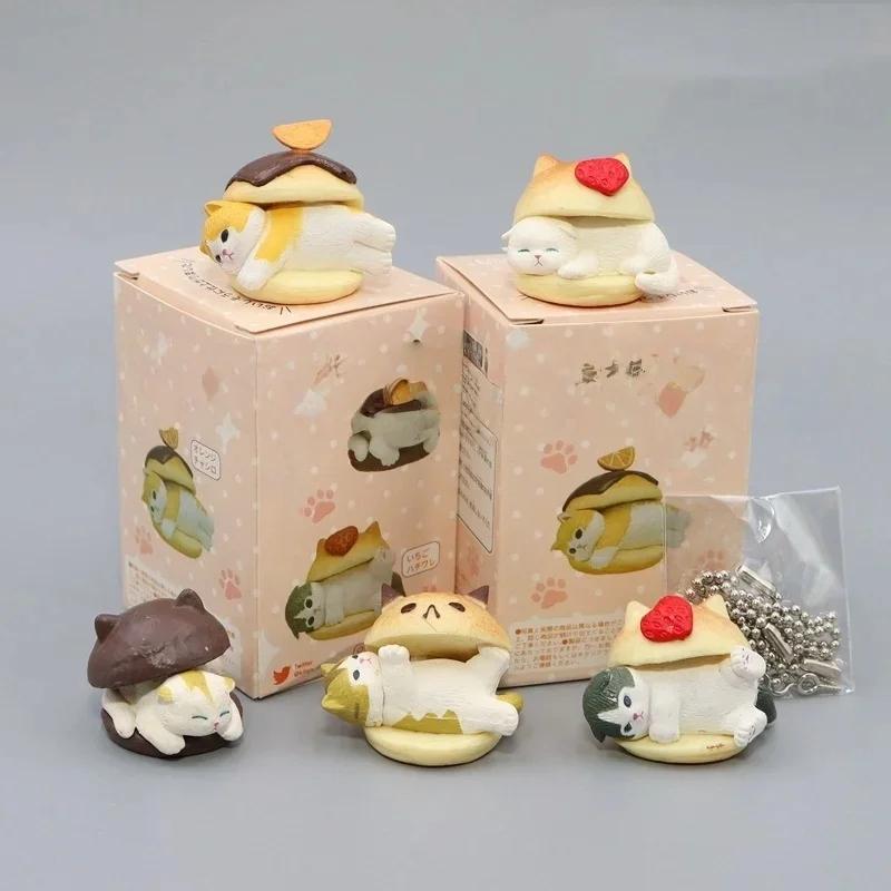 Burger Cat Blind Box Cats Action Figure Toy Model Decoration Ornaments Birthday Gifts