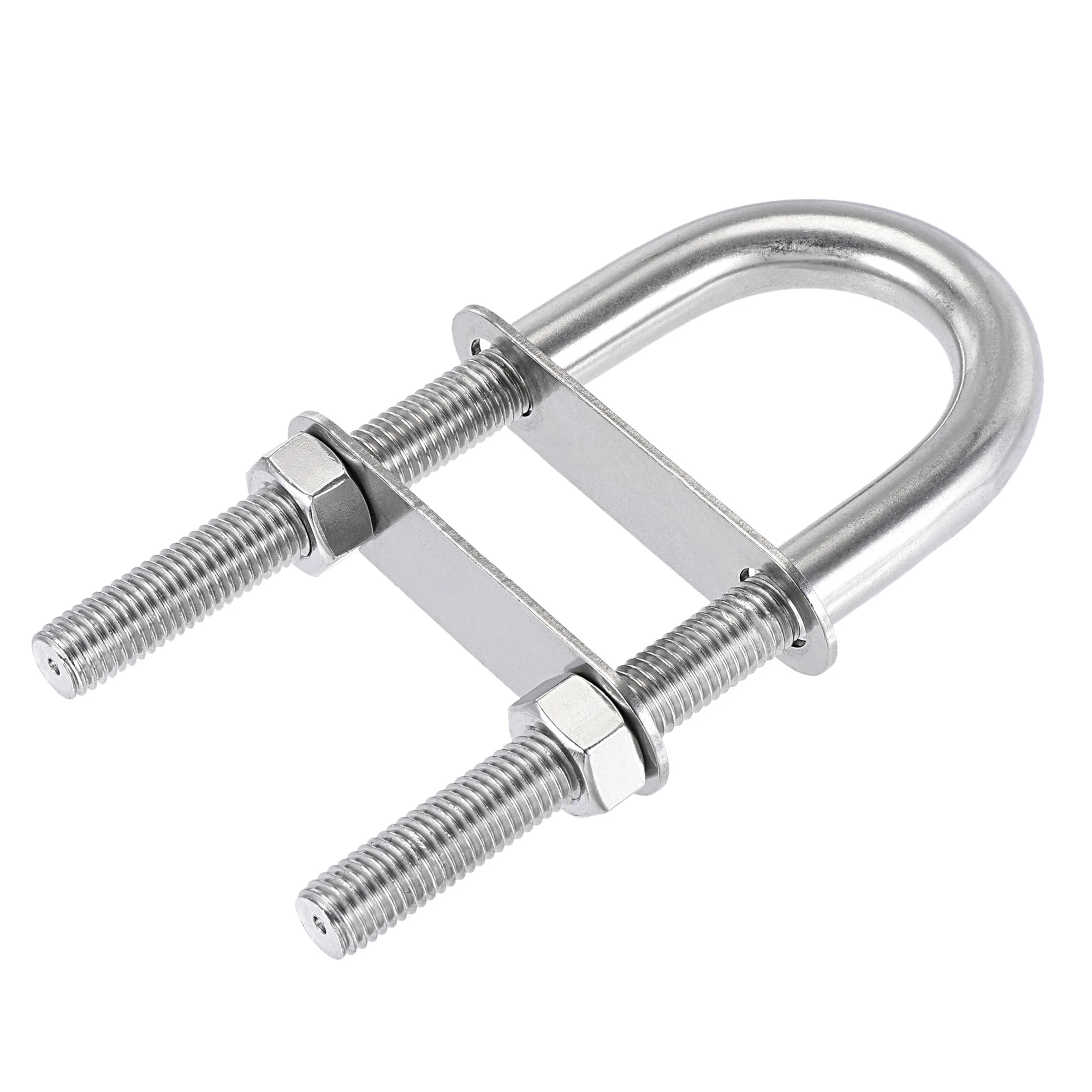 

Uxcell Round U-Bolt 1.89"(48mm) Inner Width 150mm Length 304 Stainless Steel M12 with Nuts, Plates