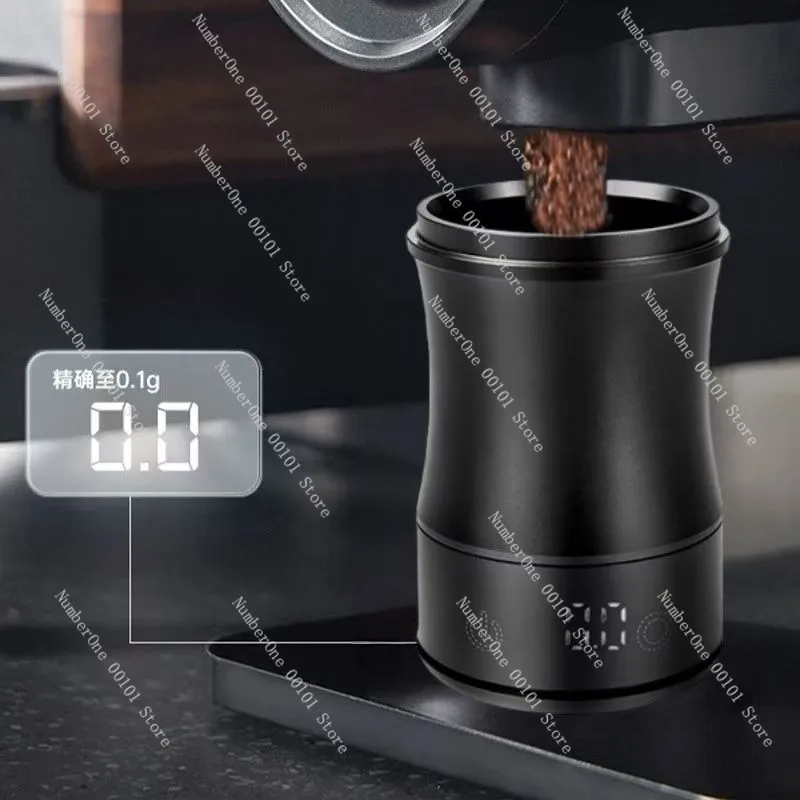 Premium LED Display Coffee Scale Dosing Cup Espresso Grounds Catcher Hand Brew Drip Coffee Powder Receiver Smelling Cup