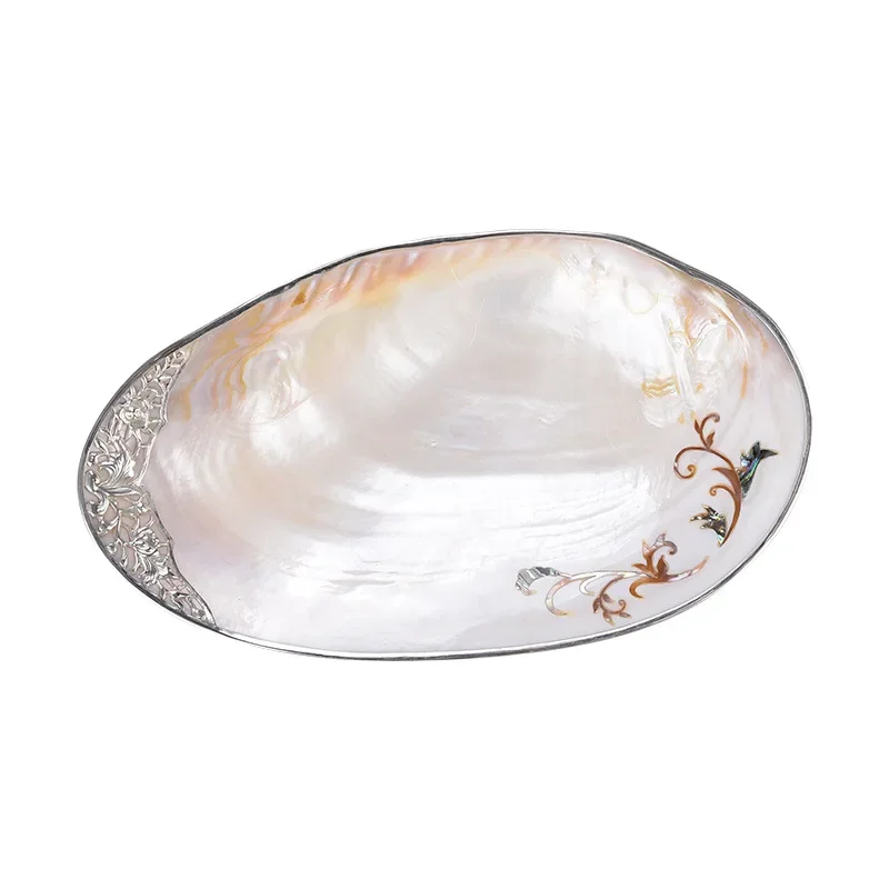 

Fruit tray Internet celebrity creative natural shell creative tray Fruit tray Living room home coffee table light luxury