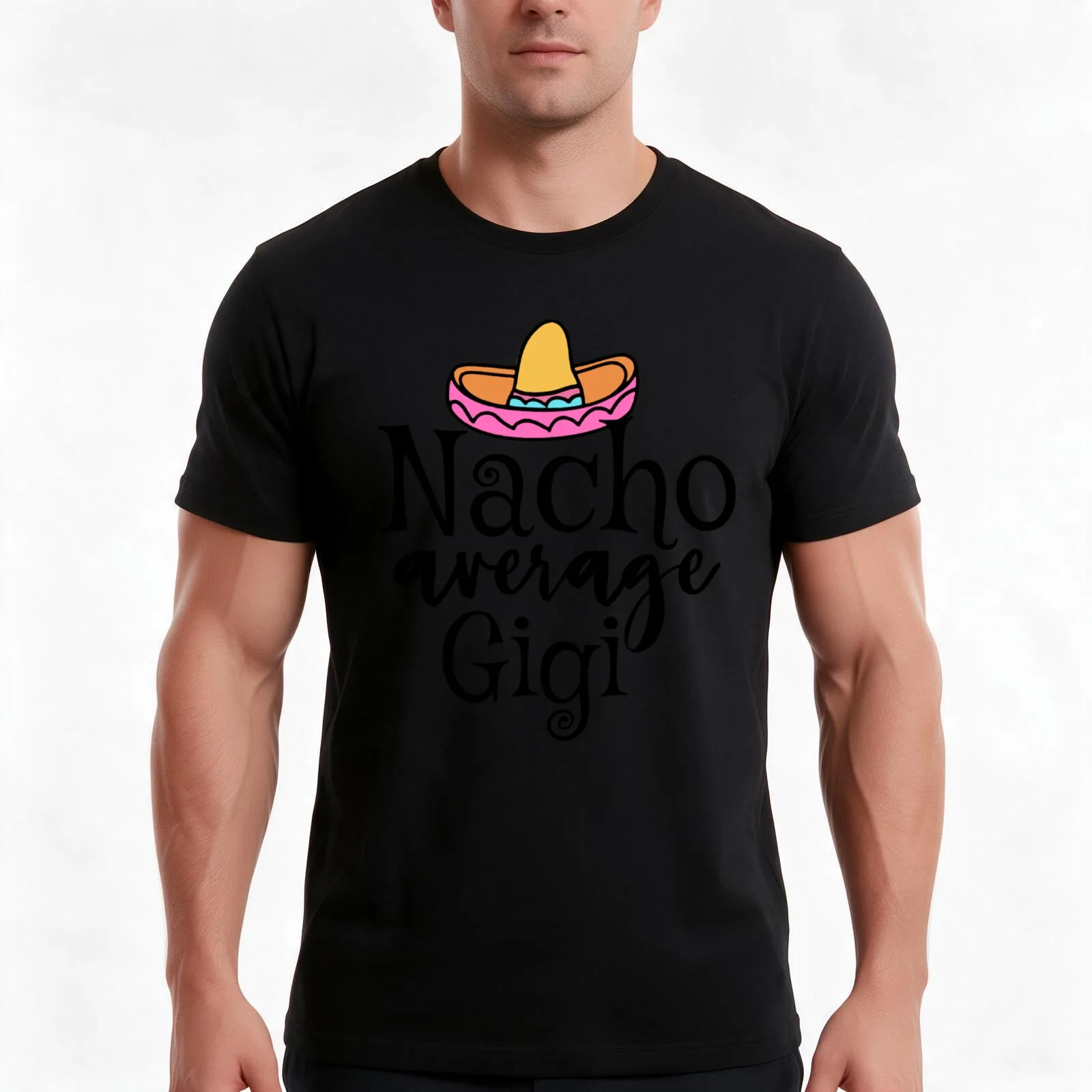 Nacho average Gigi T-Shirt Summer Casual Cotton Tee Oversized Streetwear Tops Vintage Graphic Print Loose Fit Short Sleeve