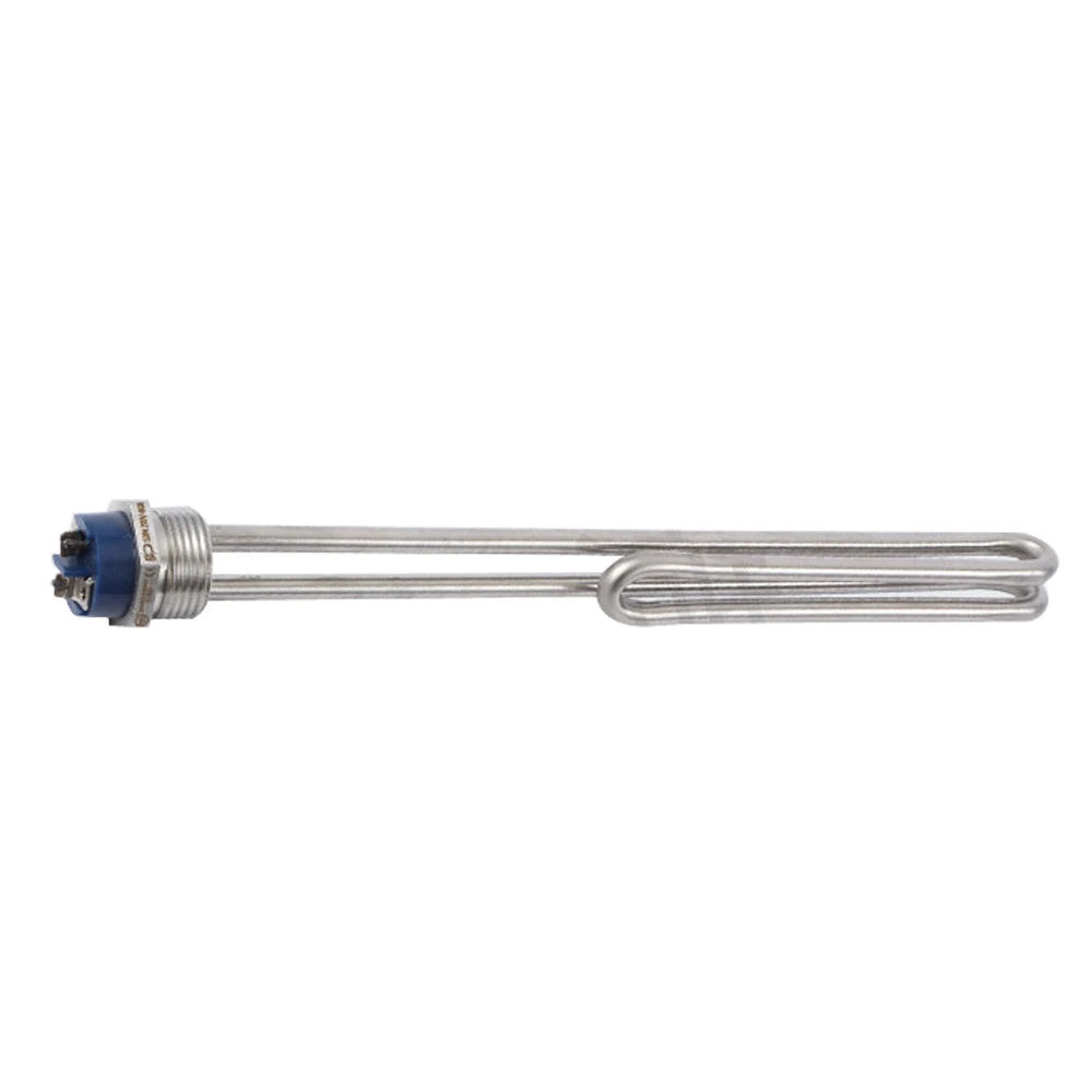 Ultrasonic hot water element DN25 BSP flange - 1KW/2KW/3KW /4KW 1 inch SUS thread folding immersion water heater for solar
