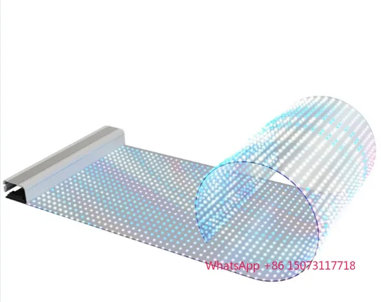 Led P6 P8 P10 Внутренний гибкий клейкий светодиодный экран с прозрачной пленкой на стекле видеостене Прозрачный супертонкий светодиодный пленочный дисплей
