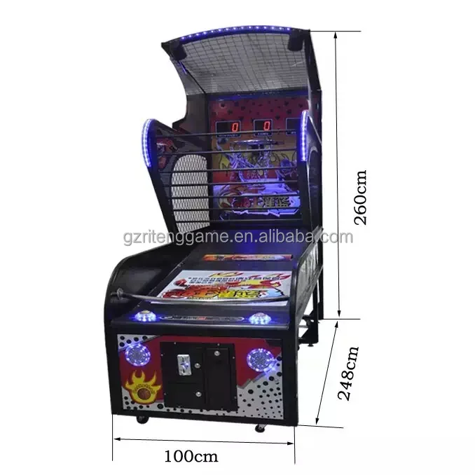 

Crazy Hoop Street Shooting Баскетбольный аркадный игровой автомат с монетоприемником для занятий спортом в помещении Баскетбольный автомат для продажи