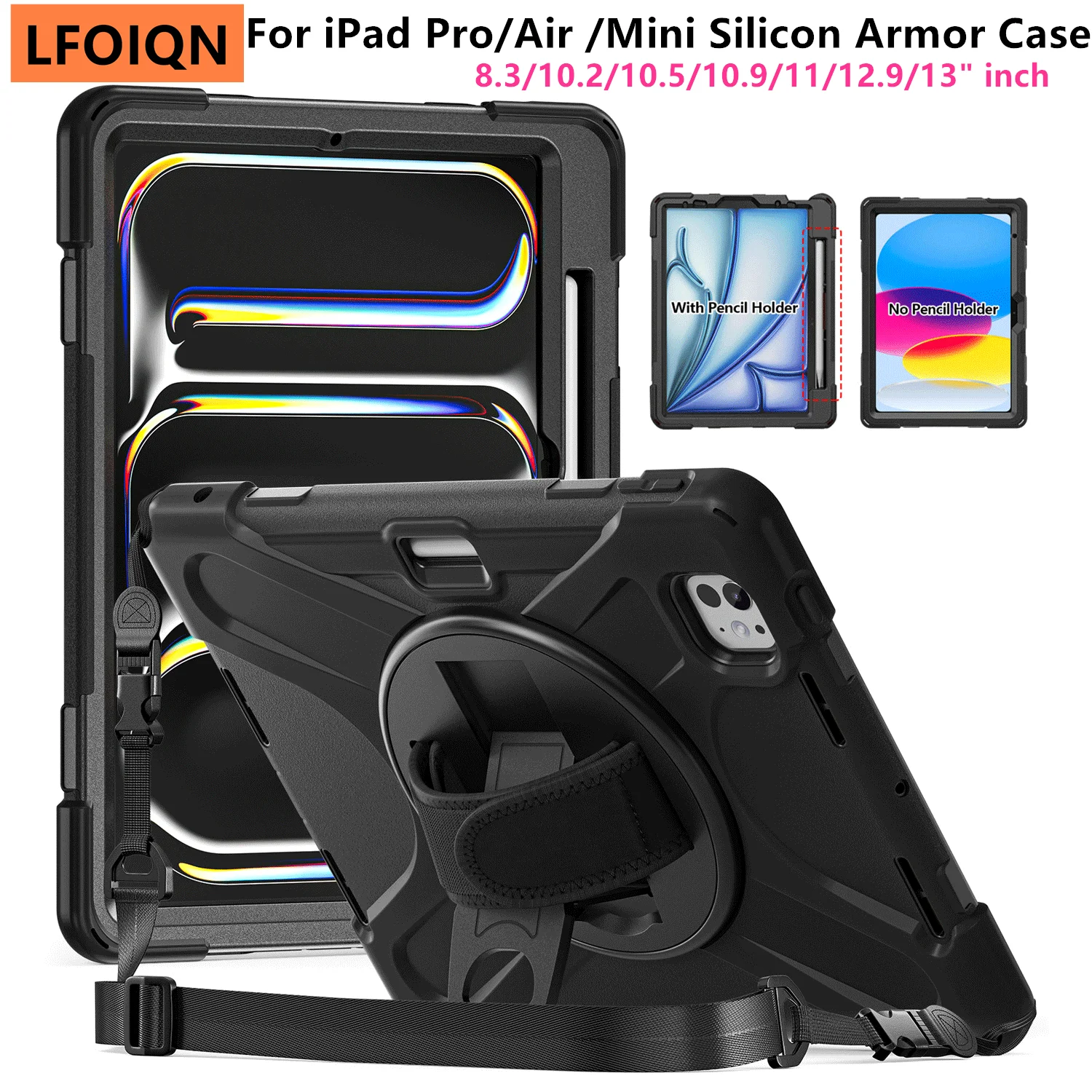 LFOIQN Shockproof Case for iPad 10th A16 11th Air 11 13 Inch