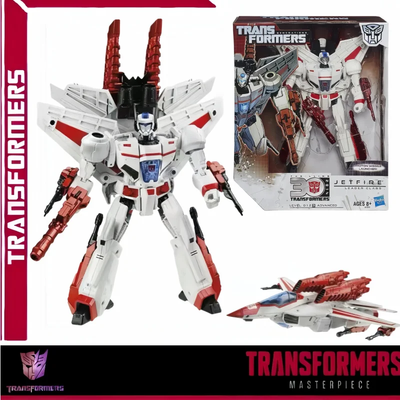 

In Stock Hasbro Transformers Generations Leader Class Jetfire Figure IDW 30th Boys Hobby Collectible Ornaments Gift Toy Robot