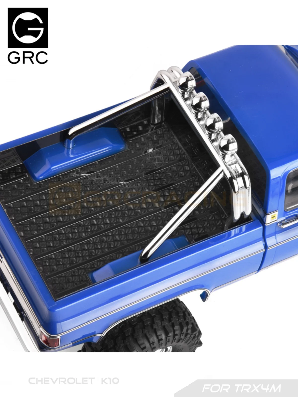 GRC TRX4M Stainless Steel Decorative Sheet for TRX4M Chevrolet K10 Bed Upgrade Option Parts #G181XS/B