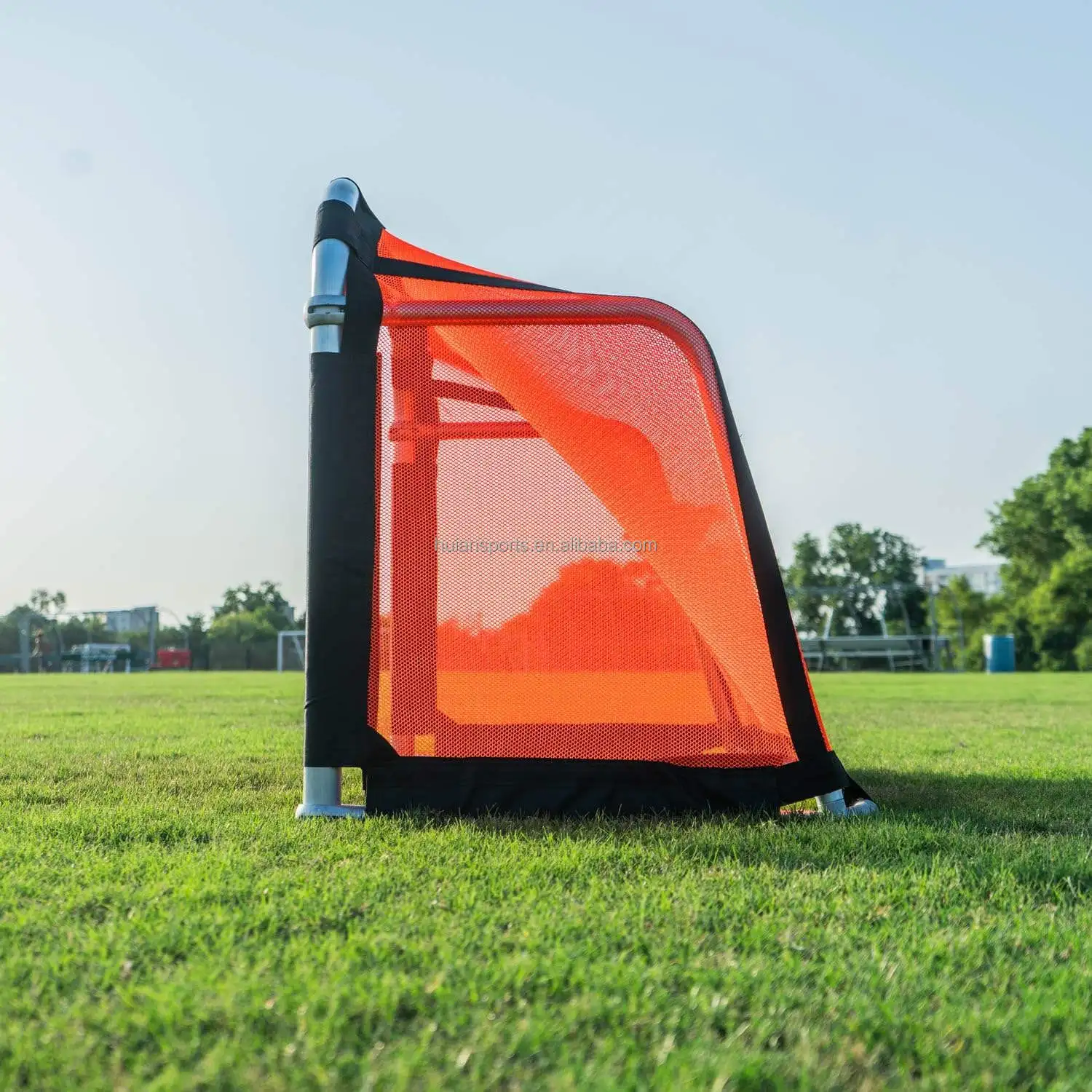 Porta da calcio pieghevoli in alluminio Mini rete da allenamento portatile per bambini e adulti Pratica sportiva all'aria aperta